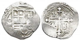 Mexico City, Mexico, cob 2 reales, 1629/8D, very rare.S-M18a; KM-unl; Cal-unl. Shield Type

Weight: 7.08 g.
Diameter: 25 mm.