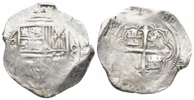 MEXICO. Cob 8 Reales, ND (1607-17)-Mo. Mexico City Mint. Philip III. 
KM-44.3; cf. Calico-885-902 (type 162)

Weight: 27.20 g.
Diameter: 42 mm.