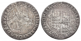 POLAND. Sigismund III Vasa (1587-1632). Ort (1624). Bydgoszcz (Bromberg).
Obv: SIGIS III D G REX POL M D LI RVS PRVS M. Crowned and armored half lengt...