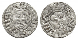 Middle age
France. Provincial. Valence. Anonymous Bishops AD 1100-1200. 
Denier AR

Weight: 0.83 g.
Diameter: 18 mm.