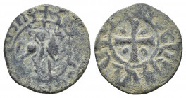 ARMENIA. HETOUM I and Queen ZABEL, 1226-1270. Kardez. The king on horseback r. Rv. Cross with lozenges in the angles.Bed. 1376.

Weight: 5.03 g.
Diame...