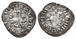 ARMENIA, Cilician Armenia. Royal. Levon III, 1301-1307. Tram Silver. Levon III on horseback riding right, head facing, holding cruciform scepter and r...