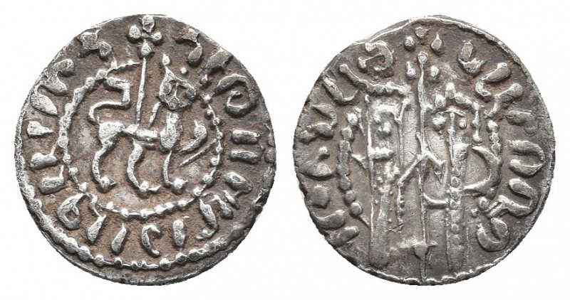 ARMENIA, Cilician Armenia. Royal, Hetoum I and Zabel (1226-1270) AR Half Tram 
Z...