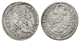 Austria. 3 Kreuzer 1699, Her. 1567.

Weight: 1.54 g.
Diameter: 21 mm.