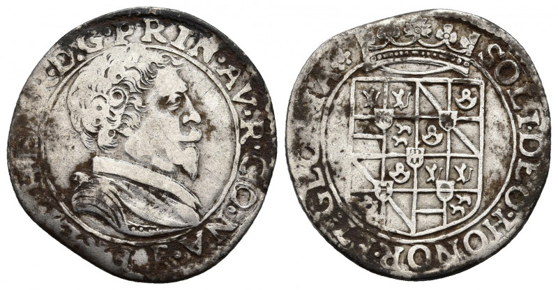 FRANCE. Orange. Frédéric Henri de Nassau (1625-1647). Teston.
Obv: FRED HENR D G...