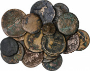 Lote 40 monedas. AE. Lote formado por Cuadrantes, Semis y Ases. Incluye alguna reproducción. IMPRESCINDIBLE EXAMINAR. RC a BC+.