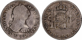 1 Real. 1787. GUATEMALA. M. RARA. 3,34 grs. AC-342. BC+.