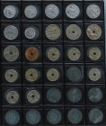 Lote 84 monedas 5 Céntimos a 100 Pesetas. 1925 a 1966. Colección de moneda de Estado Español montada en álbum. Todas diferentes, incluye 4 monedas 25 ...