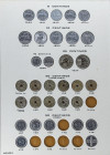 Lote 118 monedas 10 Céntimos a 100 Pesetas. 1937 a 1966. Al, AlBr, Ni, AR. Colección bastante completa de Estado Español en una Caja-Presentación espe...