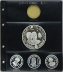 Serie 4 monedas 2.000 (3) y 10.000 Pesetas. 1998. III CENTENARIO CASA DE BORBÓN. AR. II Serie completa en plata: Carlos III, IV, Fernando VII, Juan Ca...