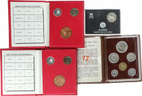 Lote 4 Presentaciones. Incluye: 200 Pesetas 1992 Madrid Capital de la cultura en AR, Serie 6 monedas en cartera (*72) y 2x carteras 1 y 200 Pesetas (*...