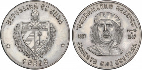 1 Peso. 1987. 11,53 grs. CuNi. Che Guevara. Tirada: 6.000 piezas. KM-158. SC.