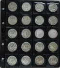 Lote 18 monedas 5 (10), 10 (6) y 20 Francos (2). 1930 a 1969. AR. Incluye series completa 9 monedas de 5 Francos (1960 a 1969), 6x 10 francos (1930 a ...