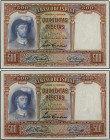 Lote 2 billetes 500 Pesetas. 25 Abril 1931. Elcano. Pareja correlativa. (Esquinas superiores izquierdas con levísimo doblez de conteo). Ed-361. SC-.
