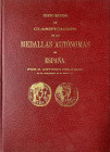 Reedición 1975. Delgado, A. NUEVO MÉTODO DE CLASIFICACIÓN DE LAS MEDALLAS AUTÓNOMAS DE ESPAÑA. Tomo I, II, III y láminas. EBC.