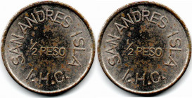 Colombia San Andreas Island 1/2 Peso 1930s