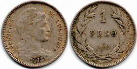 Colombia Papel Moneda 1 Peso 1913