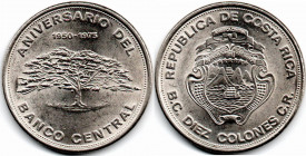 Costa Rica 10 Colones 1950-1975 25 Years of the Banco Central
