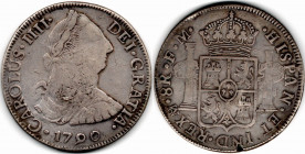 Mexico 8 Reales 1790 Mo Contemporary Counterfeit