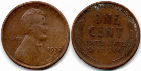 USA 1 Cent 1922 Lincoln Wheat Cent Denver Weak D. Rare