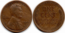 USA 1 Cent 1923 S Lincoln Wheat Cent San Francisco