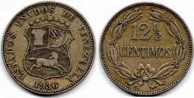 Venezuela 12 1/2 Centimos 1936