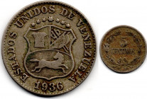 Venezuela 5 Centimos 1936