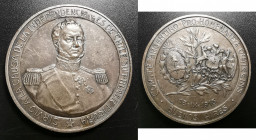Argentina Sept. 18 1918 O'Higgins Chile & Argetina Silver Plated Bronze