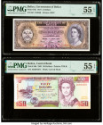 Belize Government of Belize 2; 50 Dollars 1.6.1975; 1.6.1991 Pick 34b; 56b Two Examples PMG About Uncirculated 55 EPQ (2). 

HID09801242017

© 2020 He...
