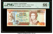 Belize Central Bank 20 Dollars 1.5.1990 Pick 55 PMG Gem Uncirculated 66 EPQ. 

HID09801242017

© 2020 Heritage Auctions | All Rights Reserved
