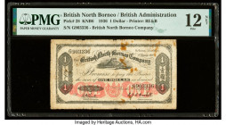 British North Borneo British North Borneo Company 1 Dollar 1.1.1936 Pick 28 PMG Fine 12 Net. Rust is noted on this example.

HID09801242017

© 2020 He...
