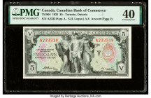 Canada Toronto, ON- Canadian Bank of Commerce $5 2.1.1935 Ch.# 75-18-04 PMG Extremely Fine 40. 

HID09801242017

© 2020 Heritage Auctions | All Rights...