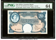 East Africa East African Currency Board 20 Shillings ND (1958-60) Pick 39 PMG Choice Uncirculated 64. 

HID09801242017

© 2020 Heritage Auctions | All...