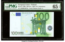 European Union Central Bank, Finland 100 Euro 2002 Pick 5l PMG Gem Uncirculated 65 EPQ. 

HID09801242017

© 2020 Heritage Auctions | All Rights Reserv...