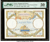 France Banque de France 50 Francs 15.10.1931 Pick 80a PMG About Uncirculated 50. Pinholes are noted on this example.

HID09801242017

© 2020 Heritage ...