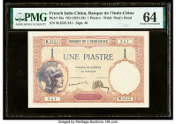 French Indochina Banque de l'Indo-Chine 1 Piastre ND (1921-26) Pick 48a PMG Choice Uncirculated 64. 

HID09801242017

© 2020 Heritage Auctions | All R...