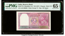 India Reserve Bank of India 2 Rupees ND (1937) Pick 17a Jhun4.2.1 PMG Gem Uncirculated 65 EPQ. 

HID09801242017

© 2020 Heritage Auctions | All Rights...
