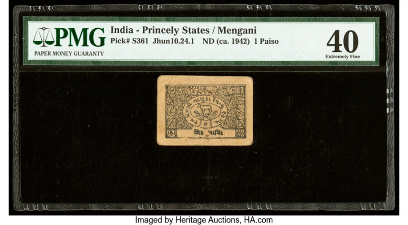 India Princely States 1 Paiso ND (ca. 1942) Pick S361 Jhunjhunwalla-Razack 10.24...