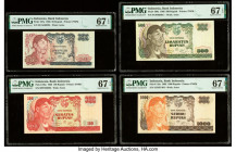 Indonesia Bank Indonesia 50; 100; 500; 1000 Rupiah 1968 Pick 107a; 108a; 109a; 110a Four Examples PMG Superb Gem Unc 67 EPQ (4). 

HID09801242017

© 2...