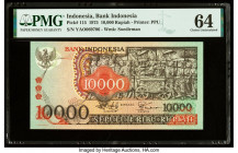 Indonesia Bank Indonesia 10,000 Rupiah 1975 Pick 115 PMG Choice Uncirculated 64. 

HID09801242017

© 2020 Heritage Auctions | All Rights Reserved
