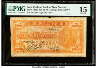 New Zealand Bank of New Zealand 10 Shillings 1926-32 Pick S232a PMG Choice Fine 15. 

HID09801242017

© 2020 Heritage Auctions | All Rights Reserved