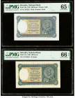 Slovakia Slovak National Bank 100 Korun 1940 Pick 10a; 11a Two Examples PMG Gem Uncirculated 65 EPQ; Gem Uncirculated 66 EPQ. 

HID09801242017

© 2020...