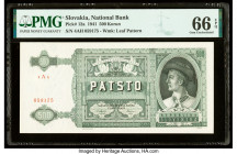 Slovakia Slovak National Bank 500 Korun 1941 Pick 12a PMG Gem Uncirculated 66 EPQ. 

HID09801242017

© 2020 Heritage Auctions | All Rights Reserved