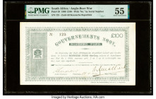 South Africa Government Noot 100 Pounds 1900 Pick 59 PMG About Uncirculated 55. An internal split is noted on this example.

HID09801242017

© 2020 He...