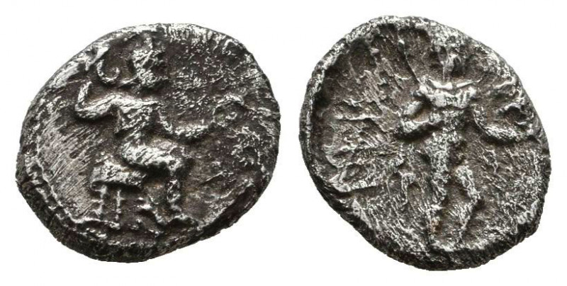 CILICIA. Tarsos. Tiribazos (Satrap of Lydia, 388-380). Obol.
Obv: Baaltars seat...