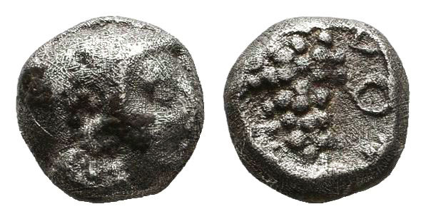 Cilicia, Soloi AR Obol. Circa 410-375 BC. 
Reference:
Condition: Very Fine

...