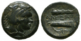 Macedonian Kingdom. Alexander III the Great. 336-323 B.C. AE. Macedonian mint, Struck 336-323 B.C.
Reference:
Condition: Very Fine



Weight: 5,...