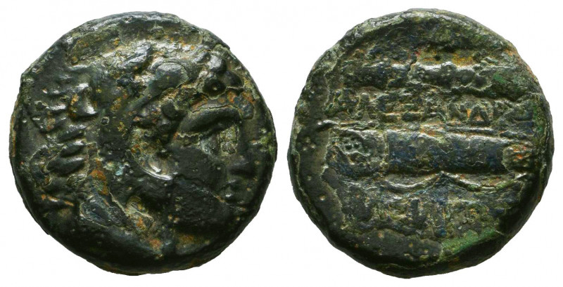 Macedonian Kingdom. Alexander III the Great. 336-323 B.C. AE. Macedonian mint, S...