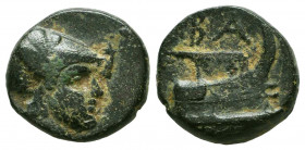 Kings of Macedon, Demetrios I Poliorketes (306-283 BC), Æ.
Reference:
Condition: Very Fine



Weight: 3,9 gr
Diameter: 15,2 mm