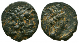 PHOENICIA, Simyra. Circa 2nd Century BC. Æ.
Reference:
Condition: Very Fine



Weight: 3,4 gr
Diameter: 17,9 mm